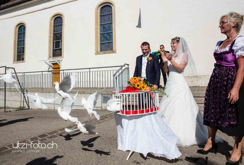 Hochzeit mit grandiosem Finale in Münchenstein BL